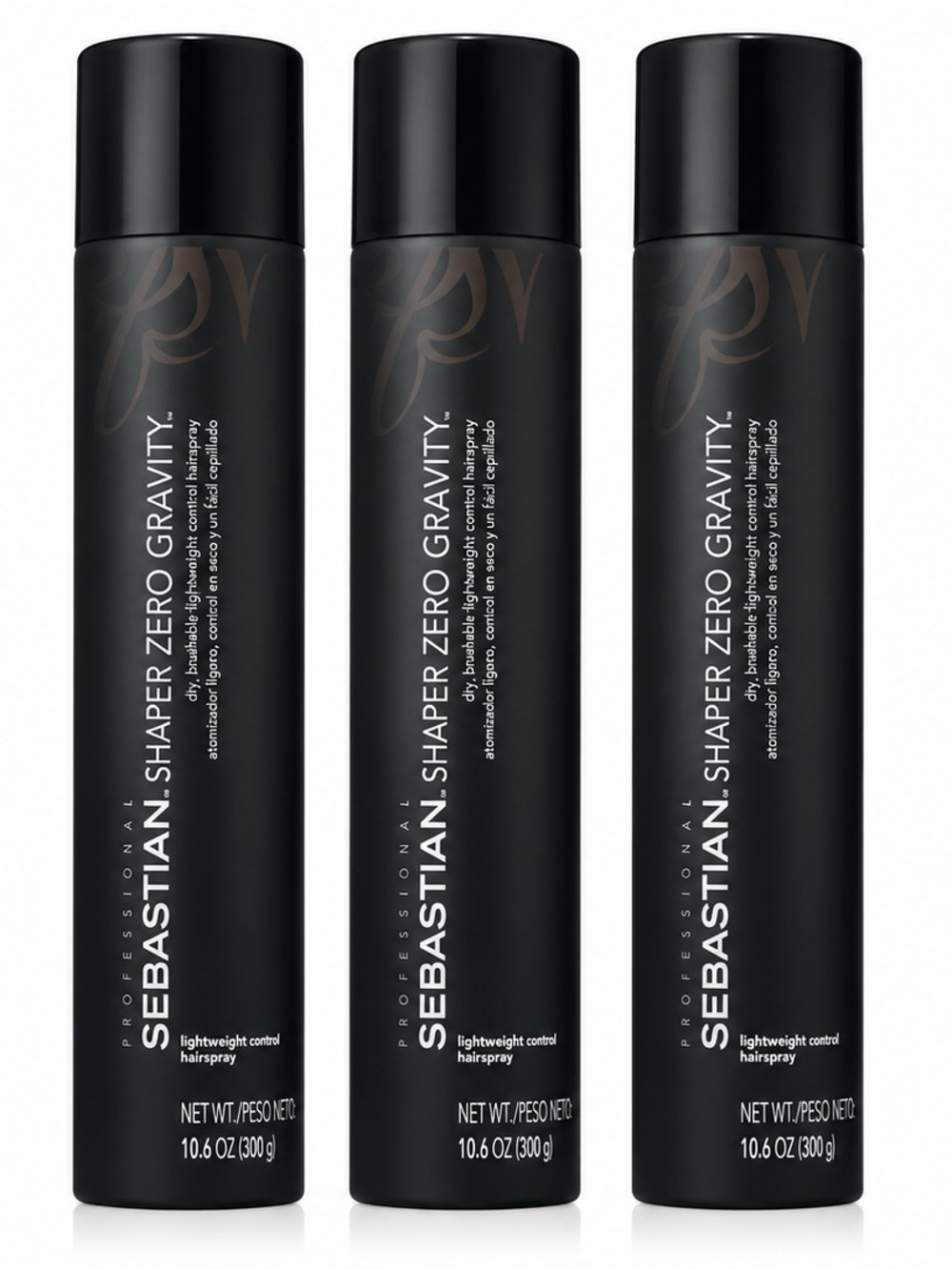 Sebastian Shaper Zero Gravity Lightweight Control Hairspray 10.6 Oz 300g x3